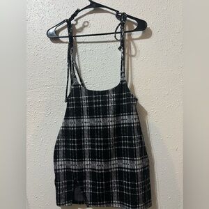 Plaid mini skirt!